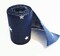 Navy Burlap Ribbon with White Star Print Patriotic-Ribbon Natural Jute and Eco-Friendly Product